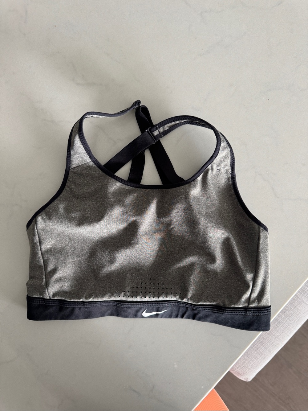 Nike Women's Dri-Fit High-Neck Sports Bra with Black Trim NWOT